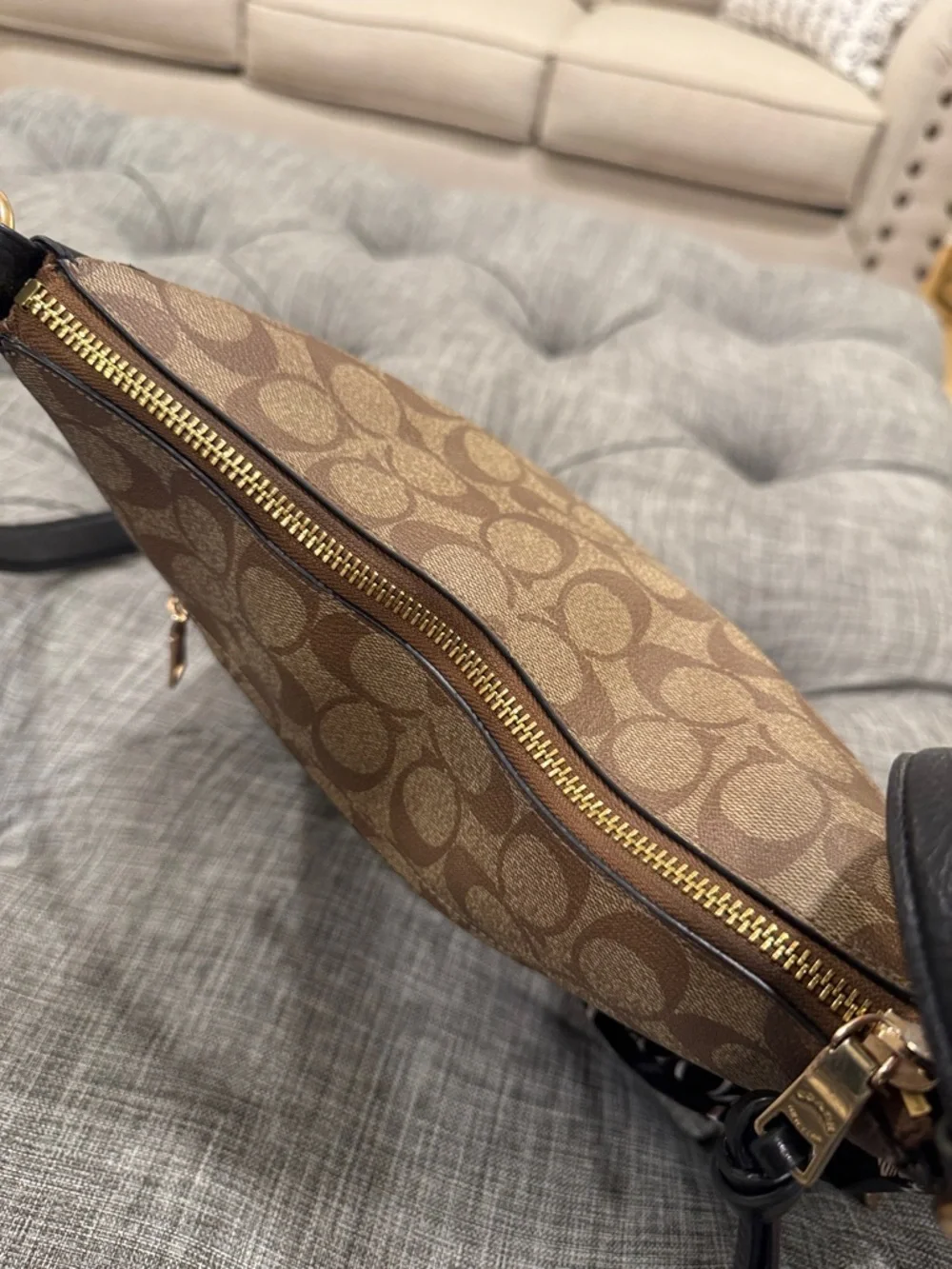 Coach Ellie File Bag in Signature Brown Crossbody Bag - Picture 9 of 17